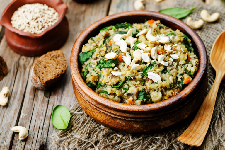 Quinoa ai funghi e verdure