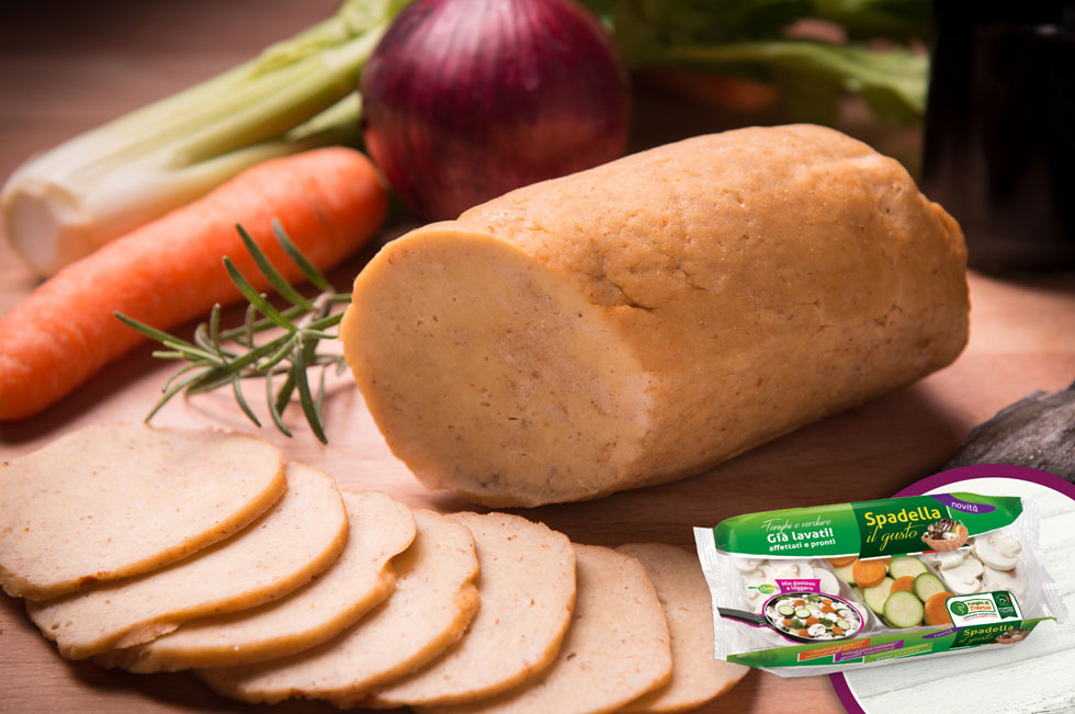 Straccetti seitan funghi e verdure