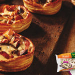 Pasta brisè con funghi e ricotta