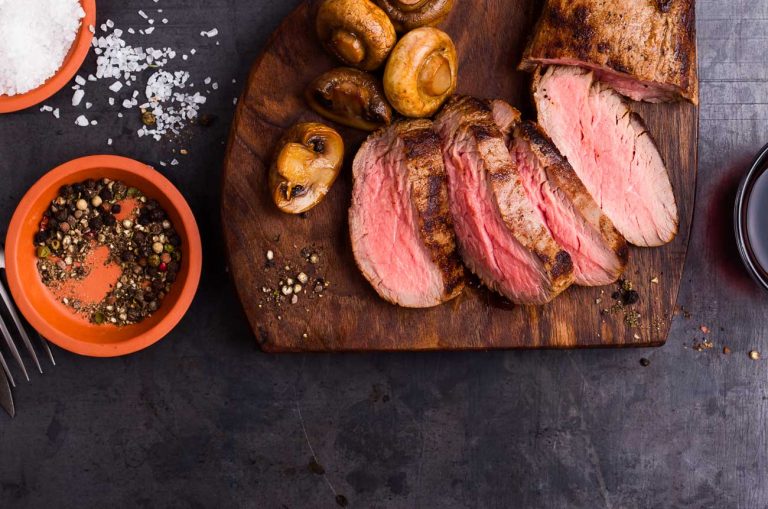 Roast beef con funghi