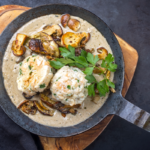 Canederli al formaggio e funghi